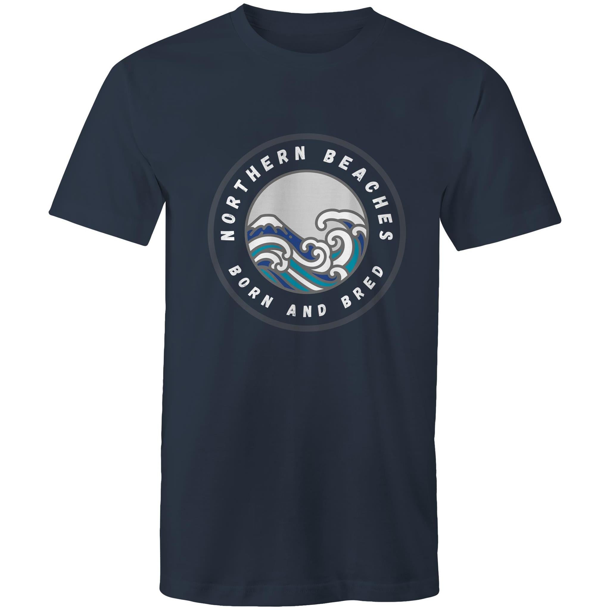 Northern Beaches Born and Bred custom logo printed on AS Colour Staple - Mens T-Shirt 