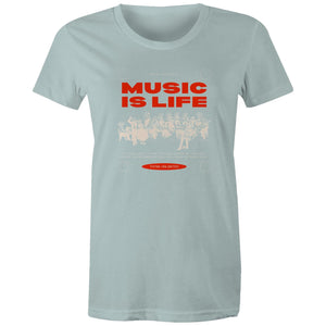 Women's Maple Tee Music is my Life 