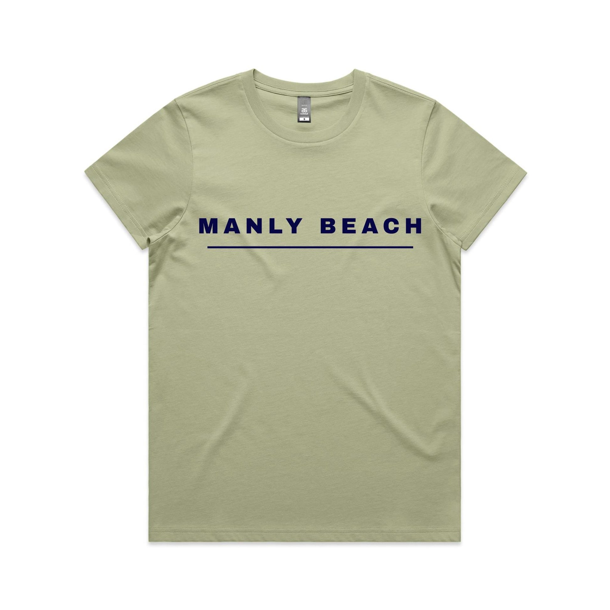 Lost Manly custom logo Manly Beach edition AS Colour Women's Maple Tee - Lost Manly Shop