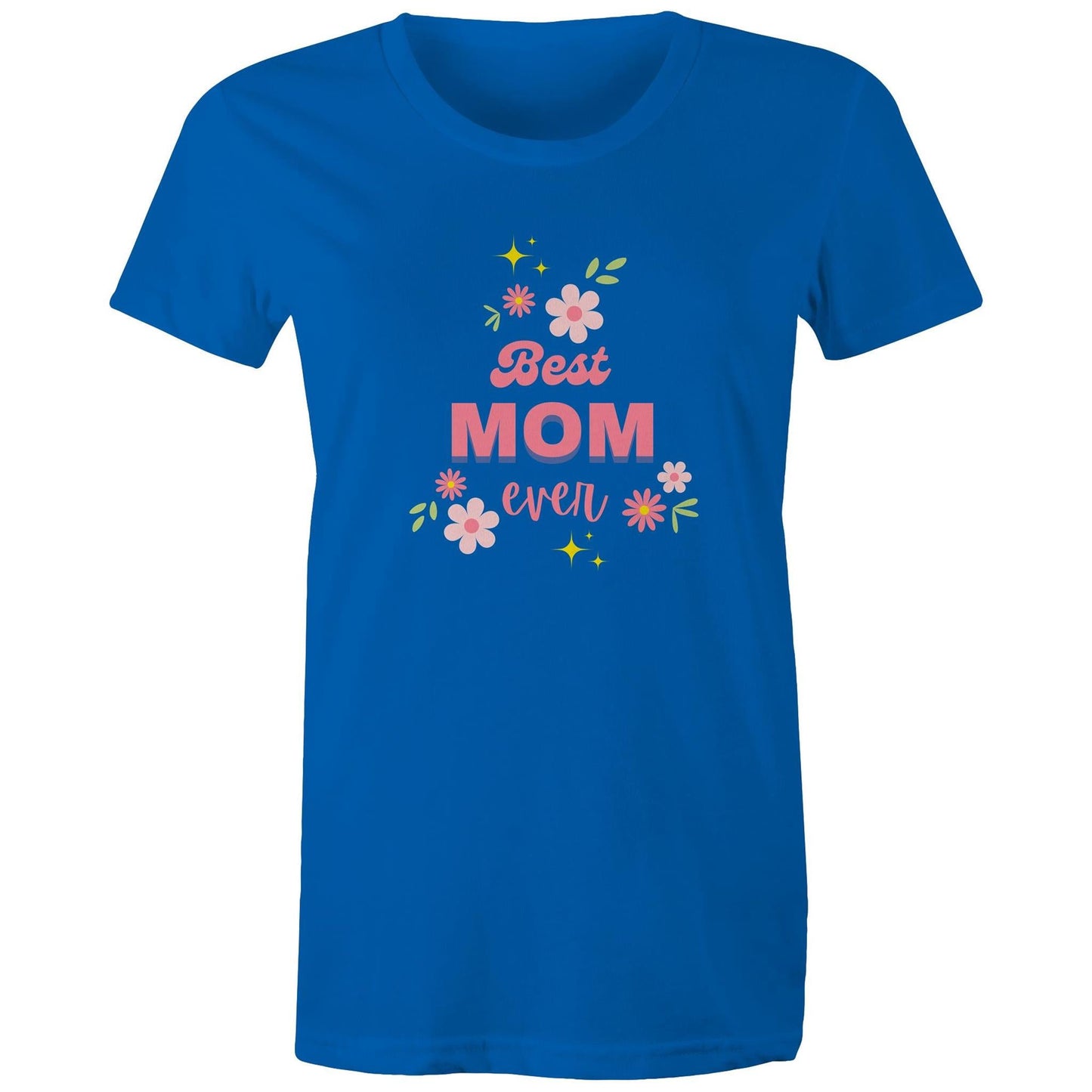 Women's Maple Tee Best Mom Ever Print 