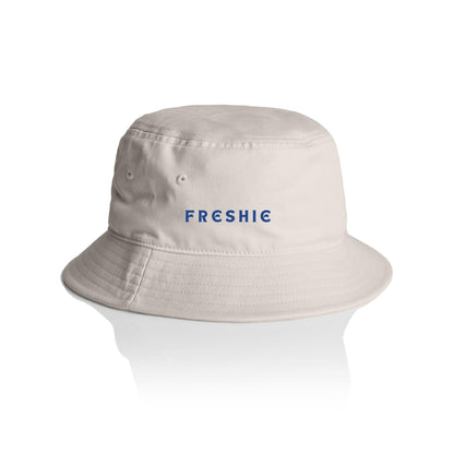 AS Colour Bucket Hat FRESHIE custom logo navy font 