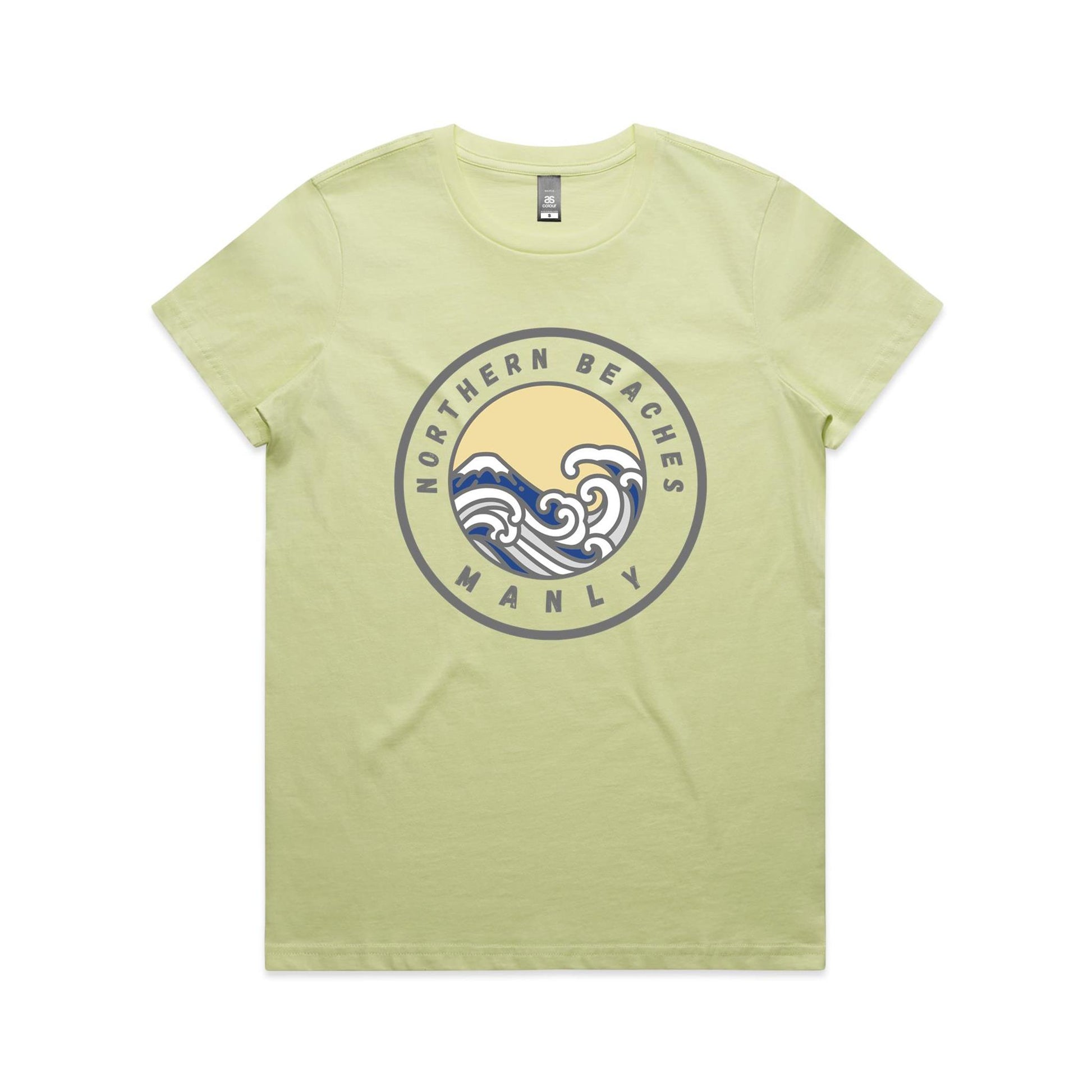 Lost Manly Custom Logo Northern Beaches Manly Edition AS Colour Women's Maple Tee - Lost Manly Shop