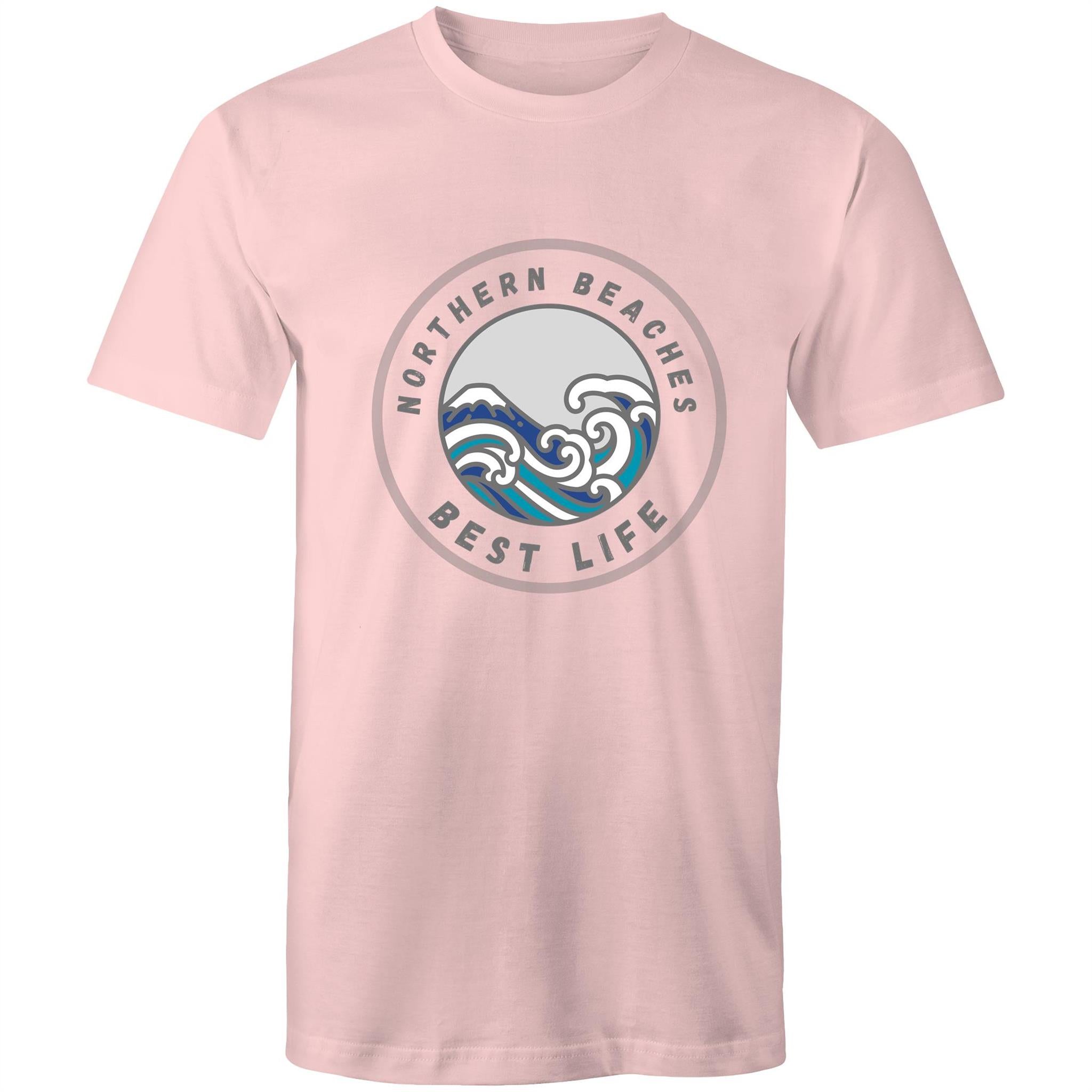 Northern Beaches Best Life custom logo printed on AS Colour Staple - Mens T-Shirt 
