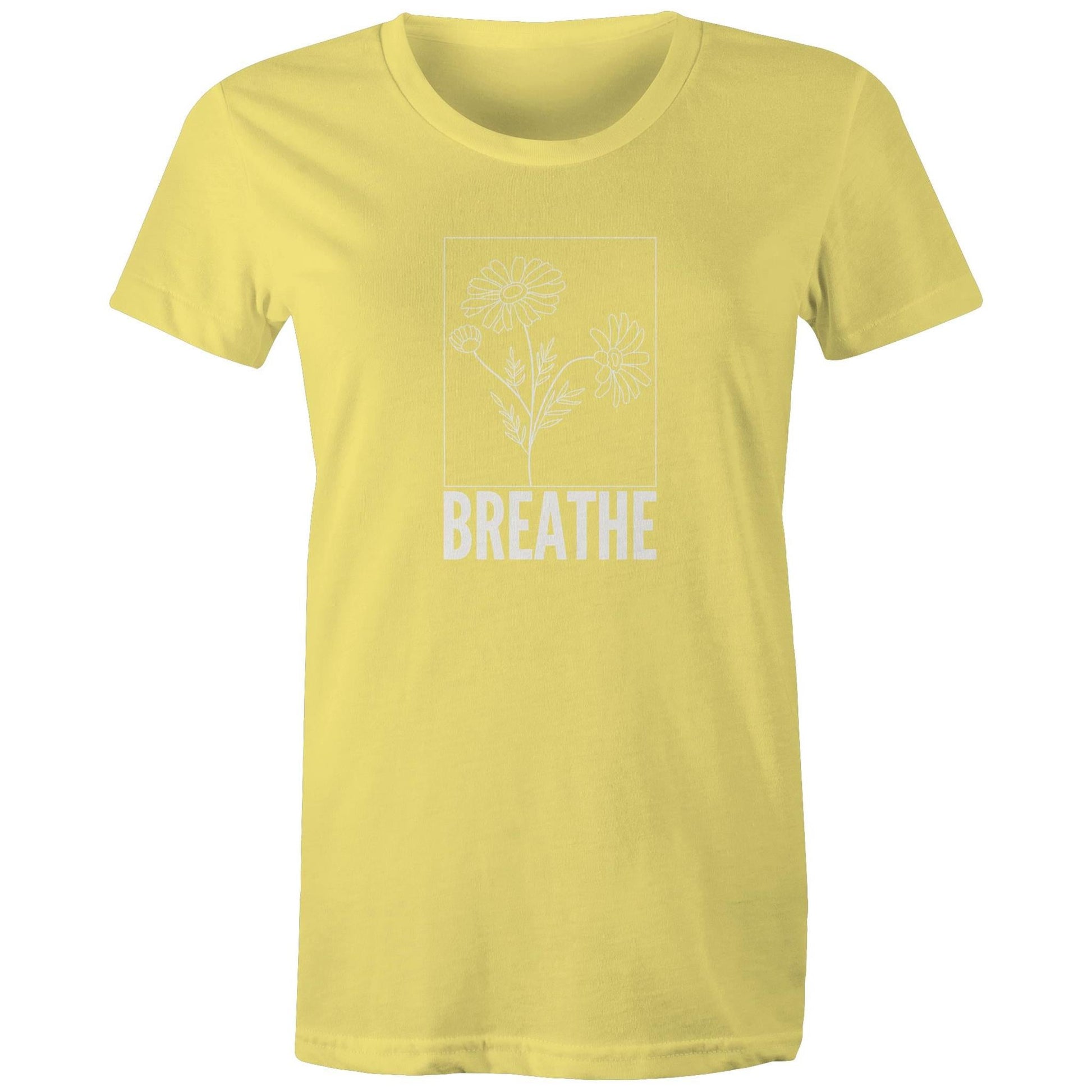 Women's Maple Tee Breathe Logo Print 