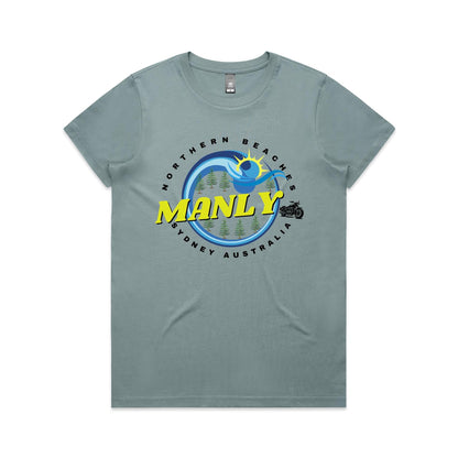 Lost Manly Custom Logo Manly Edition AS Colour Women's Maple Tee - Lost Manly Shop