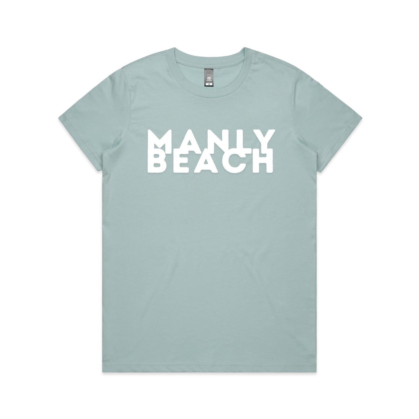 Lost Manly custom logo Manly Beach edition AS Colour Women's Maple Tee - Lost Manly Shop
