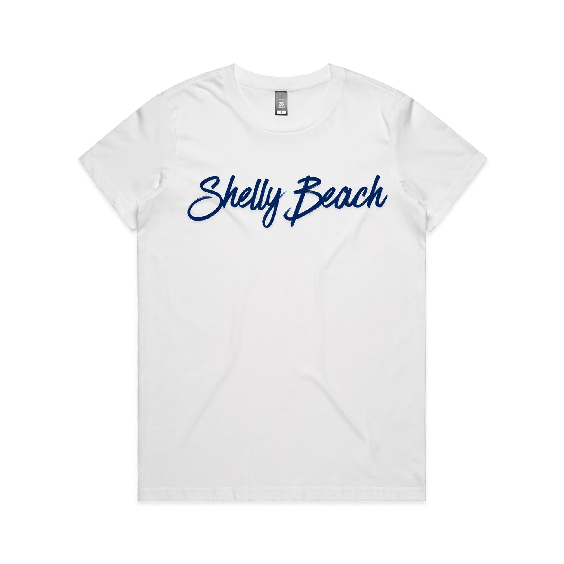 Lost Manly Custom Shelly Beach Logo Edition AS Colour Women's Maple Tee - Lost Manly Shop