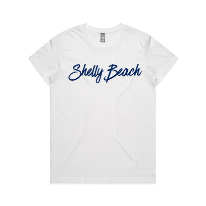 Lost Manly Custom Shelly Beach Logo Edition AS Colour Women's Maple Tee - Lost Manly Shop