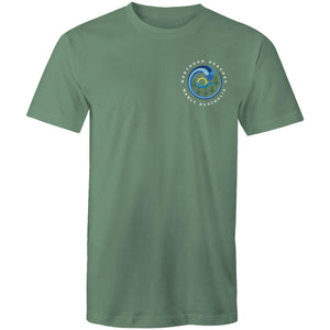 Northern Beaches Manly Australia small white font logo on Cotton T-Shirt Ogo Merch