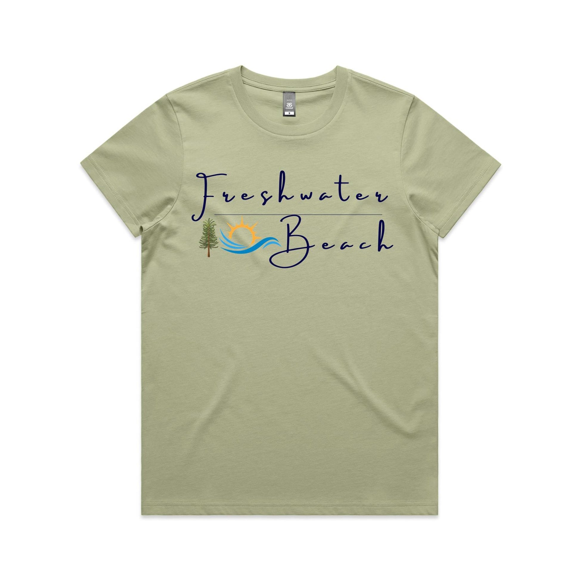 Lost Manly Custom Freshwater Beach Logo Limited Edition AS Colour Women's Maple Tee - Lost Manly Shop