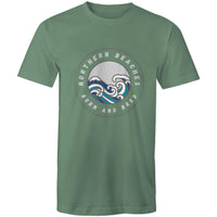 Northern Beaches Born n Bred custom logo printed on AS Colour Staple - Mens T-Shirt 