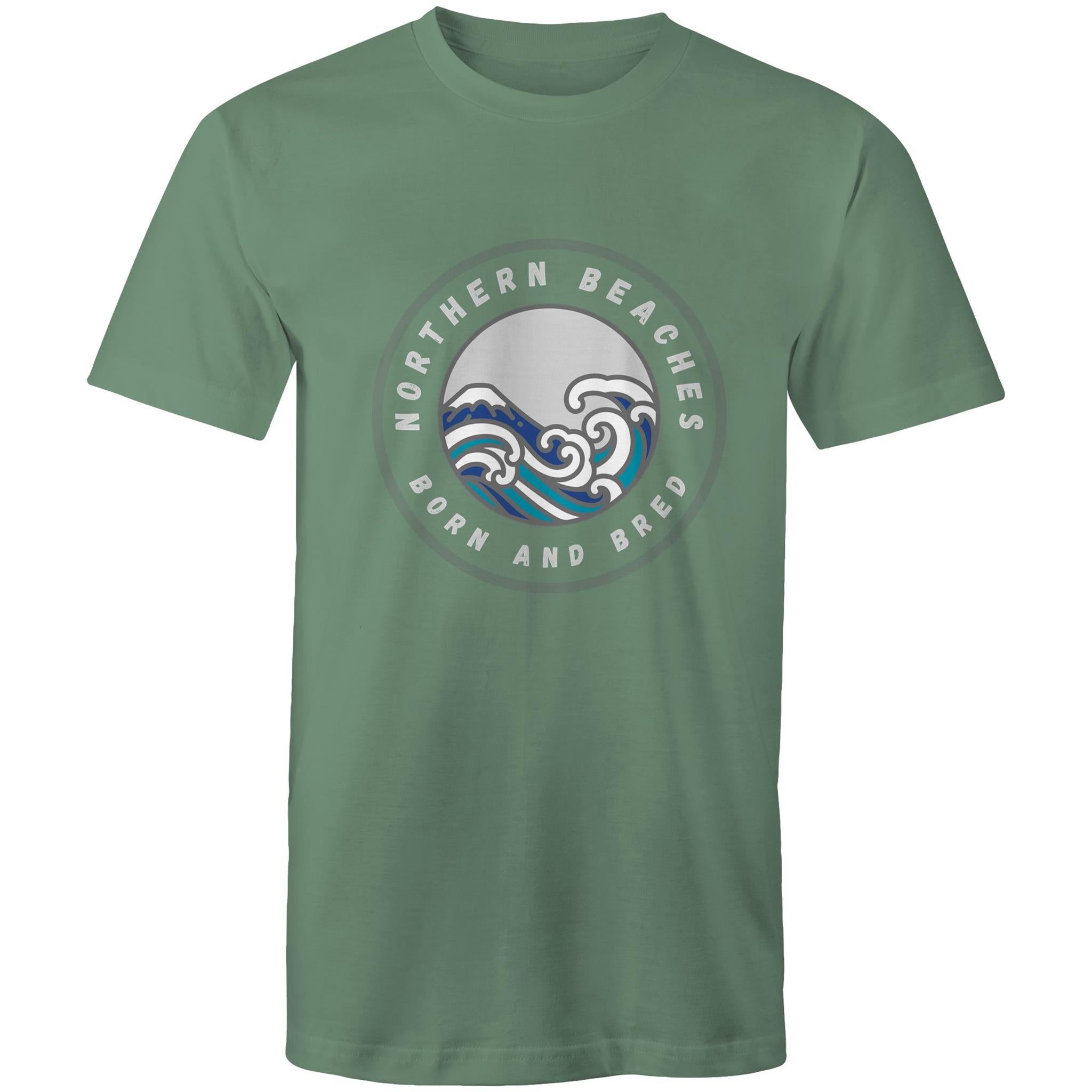Northern Beaches Born n Bred custom logo printed on AS Colour Staple - Mens T-Shirt 
