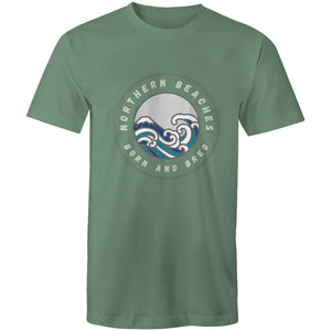 Northern Beaches Born n Bred custom logo printed on AS Colour Staple - Mens T-Shirt 