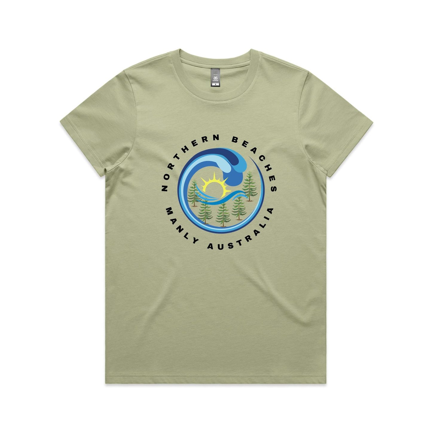 Lost Manly custom logo Manly AS Colour Women's Maple Tee - Lost Manly Shop