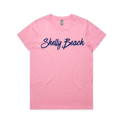 Lost Manly Custom Shelly Beach Logo Edition AS Colour Women's Maple Tee - Lost Manly Shop