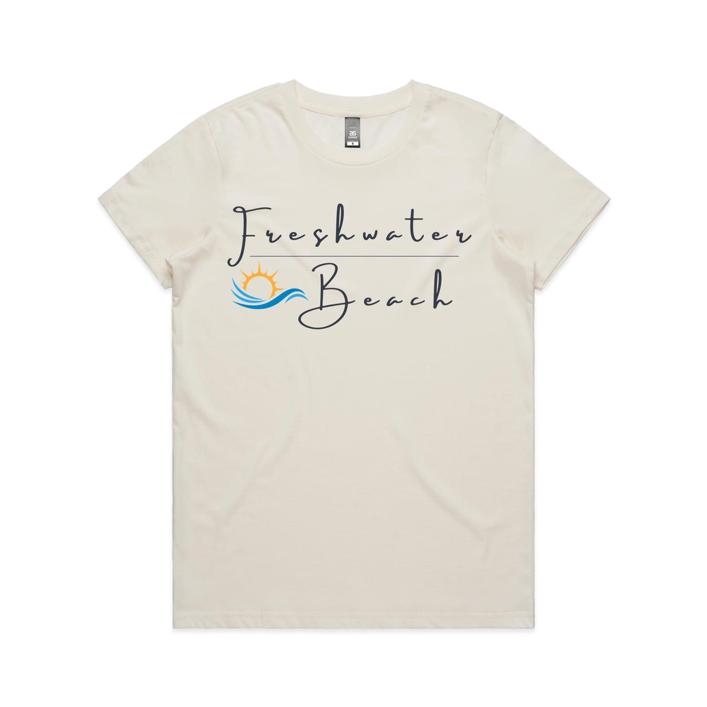 Lost Manly Custom Freshwater Beach Logo Limited Edition AS Colour Women's Maple Tee