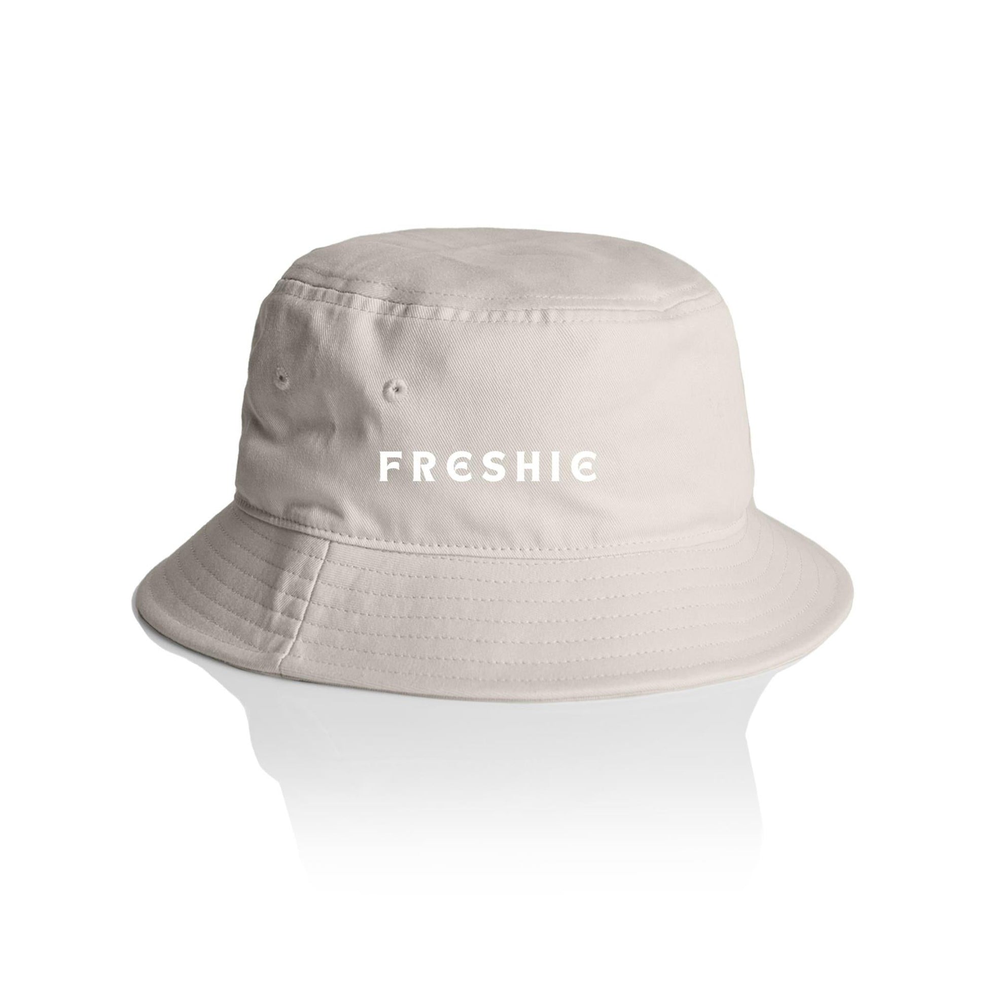 AS Colour Bucket Hat FRESHIE custom logo white font 