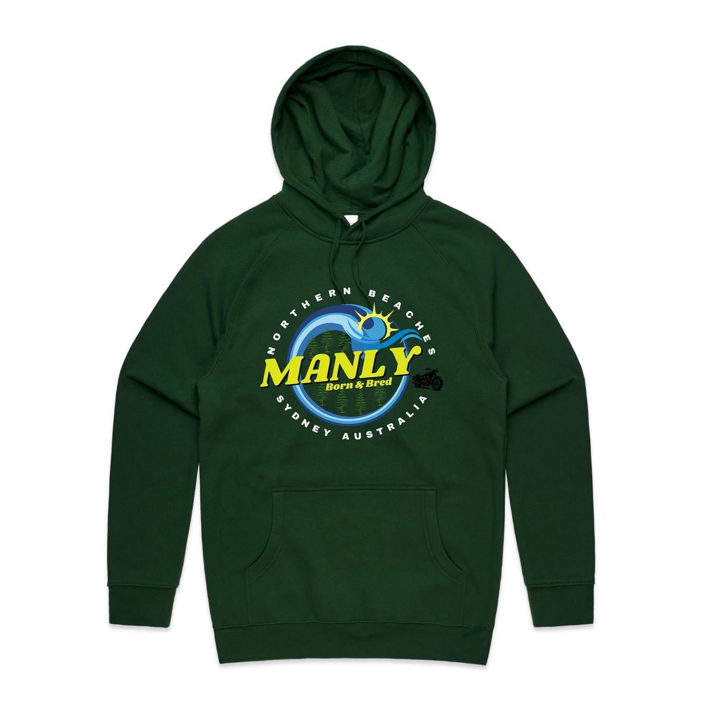 Lost Manly custom logo The Manly Barry Born & Bred edition AS Colour - Supply Hood - Lost Manly Shop
