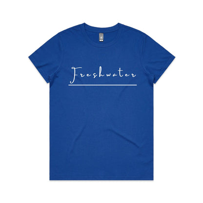 Lost Manly Custom Freshwater Beach Logo Edition AS Colour Women's Maple Tee - Lost Manly Shop