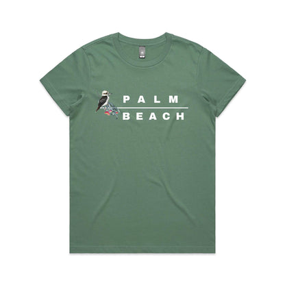 Lost Manly custom logo Palm Beach edition AS Colour Women's Maple Tee - Lost Manly Shop