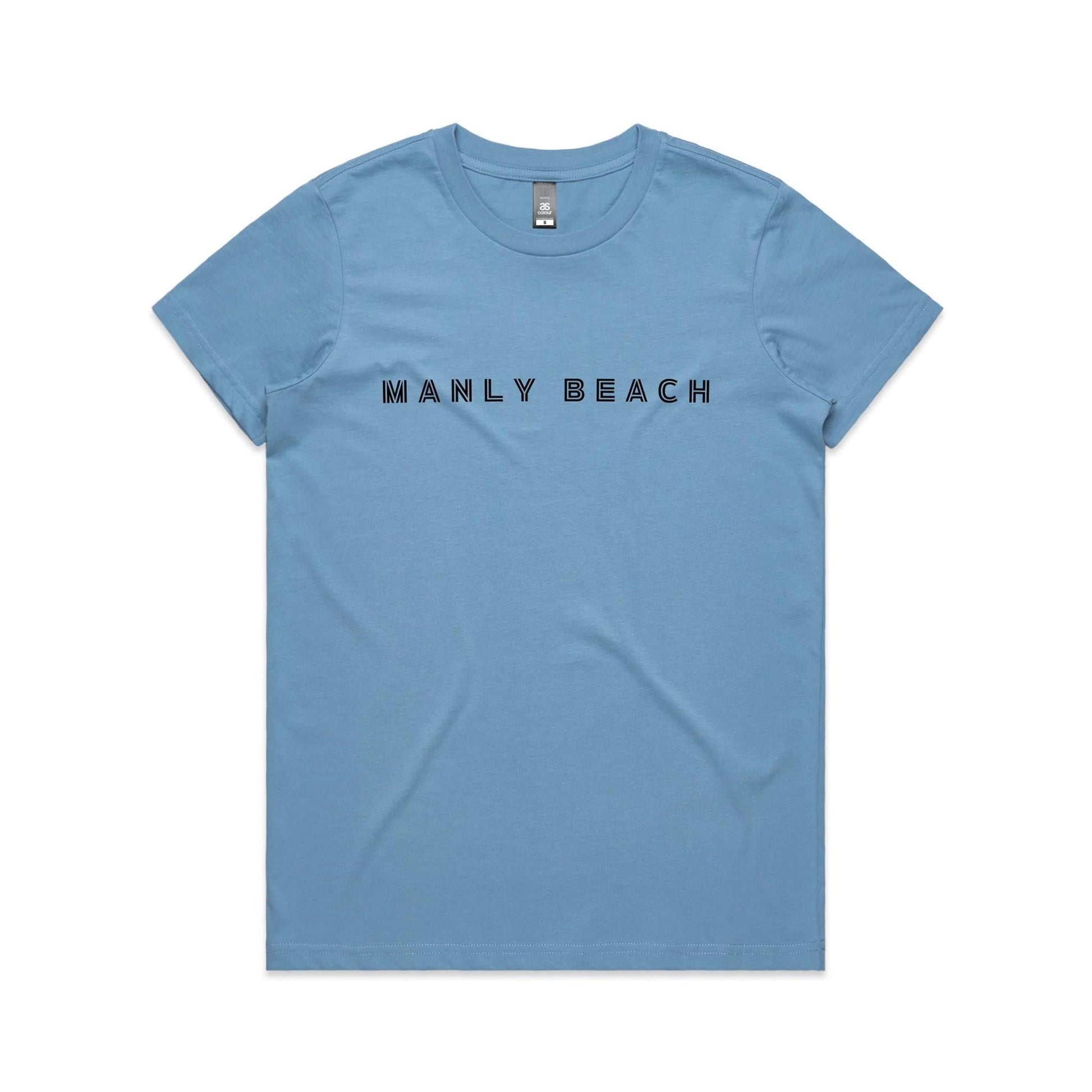 Manly Beach custom logo AS Colour Women's Maple Tee 