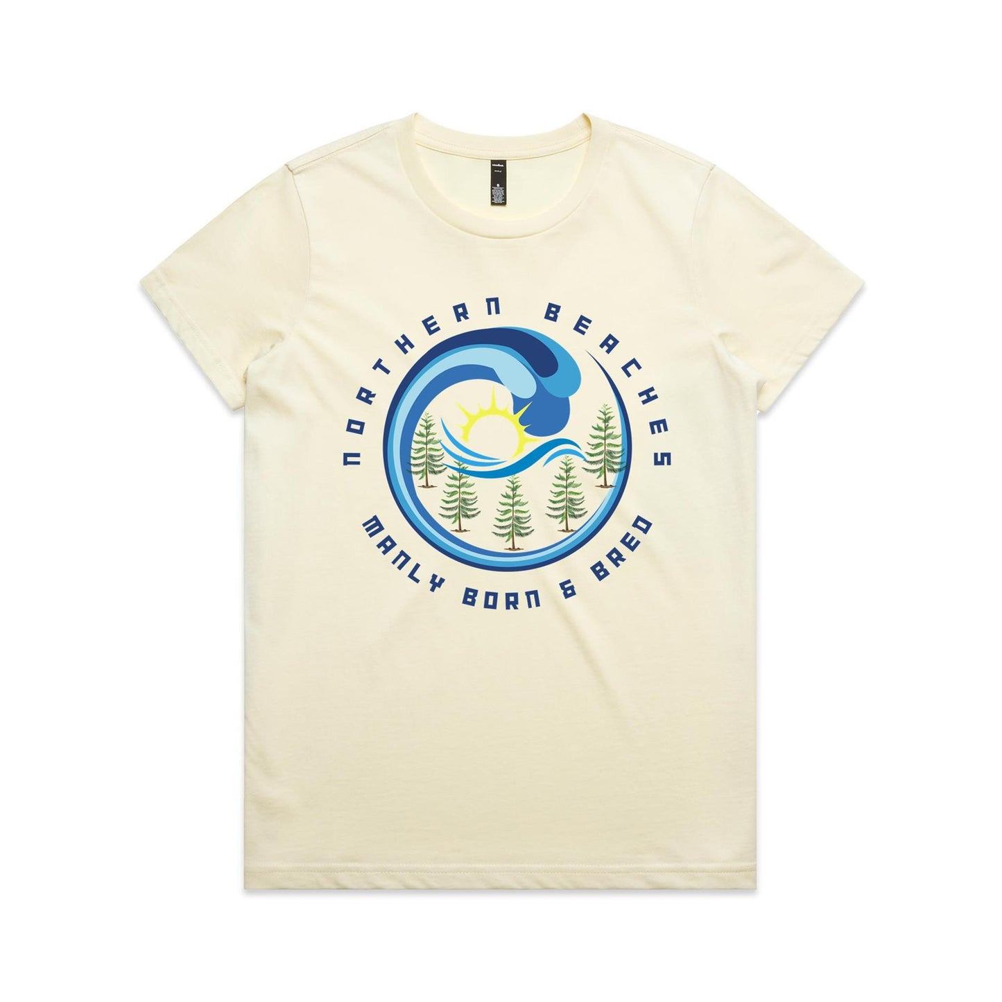 Lost Manly Custom Manly Beach Logo Edition AS Colour Women's Maple Tee - Lost Manly Shop