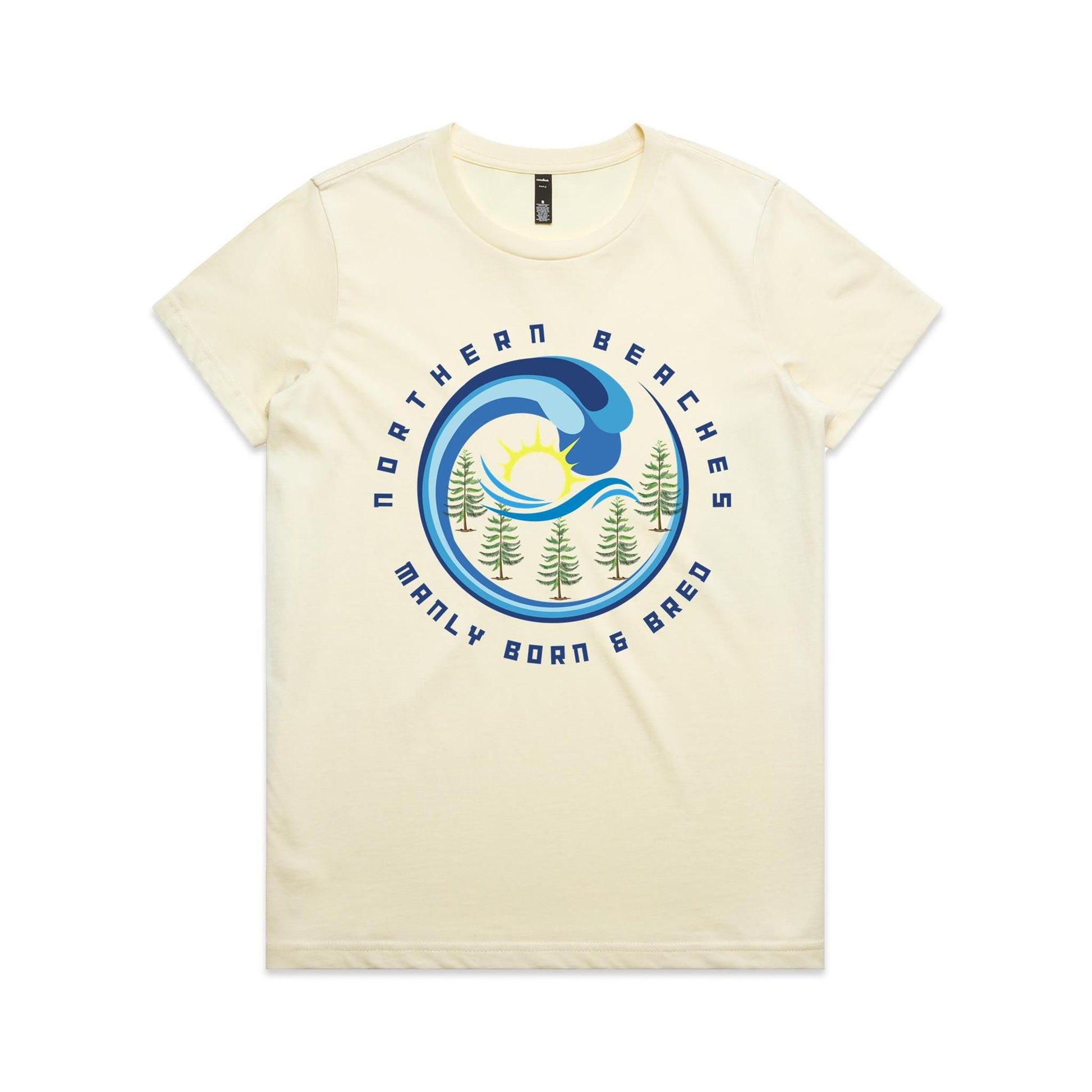 Lost Manly Custom Manly Beach Logo Edition AS Colour Women's Maple Tee - Lost Manly Shop