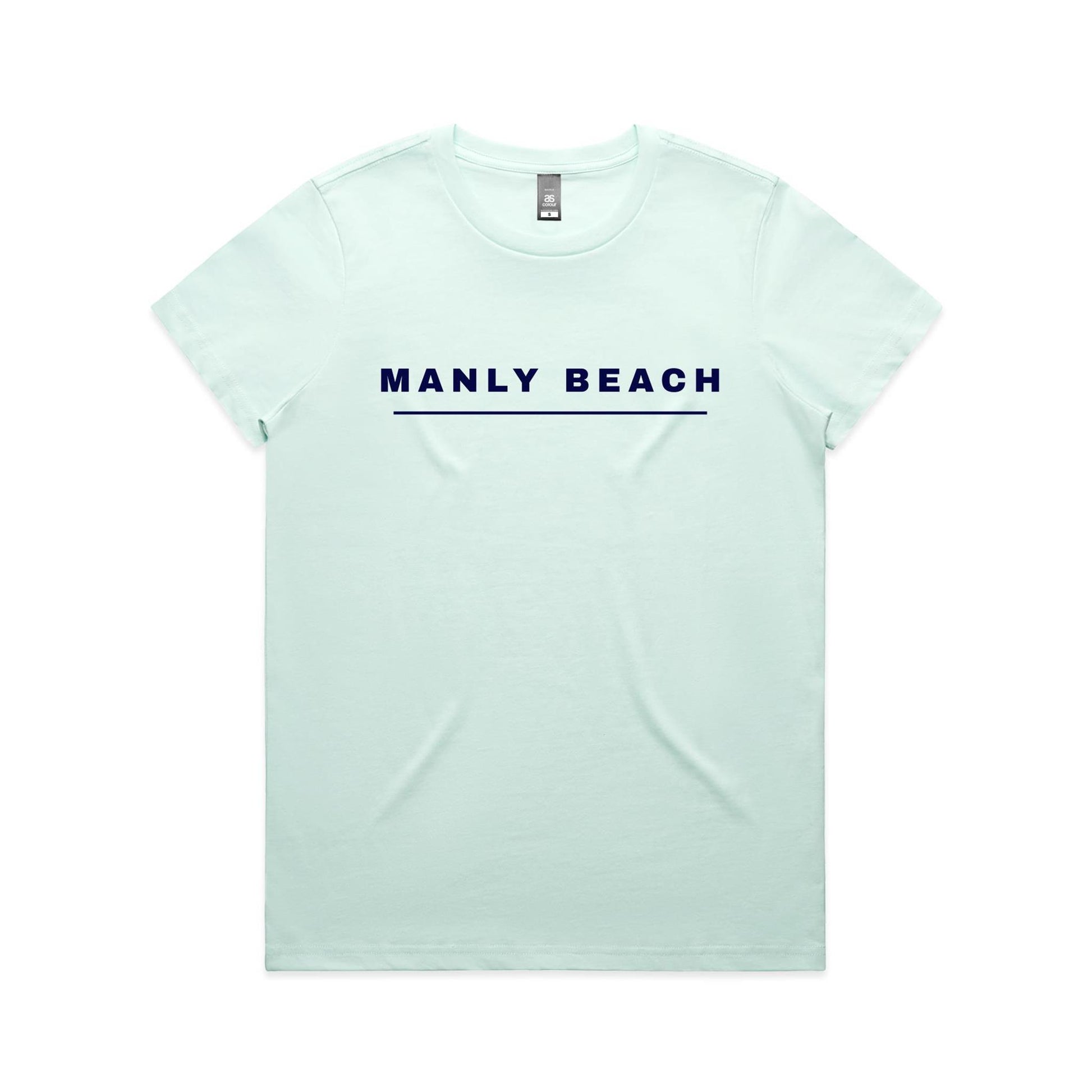 Lost Manly custom logo Manly Beach edition AS Colour Women's Maple Tee - Lost Manly Shop