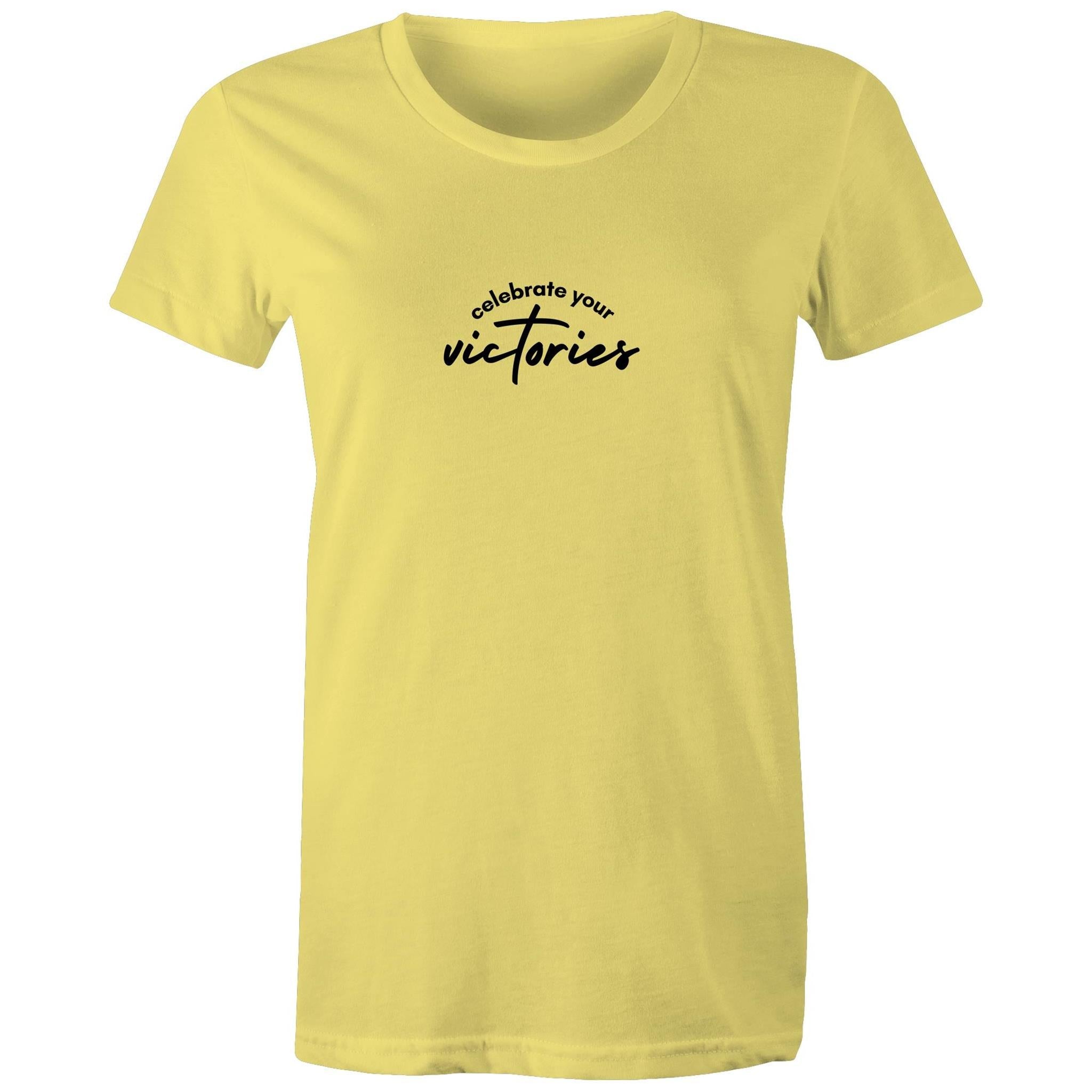 Women's Maple Tee Celebrate your Victories 