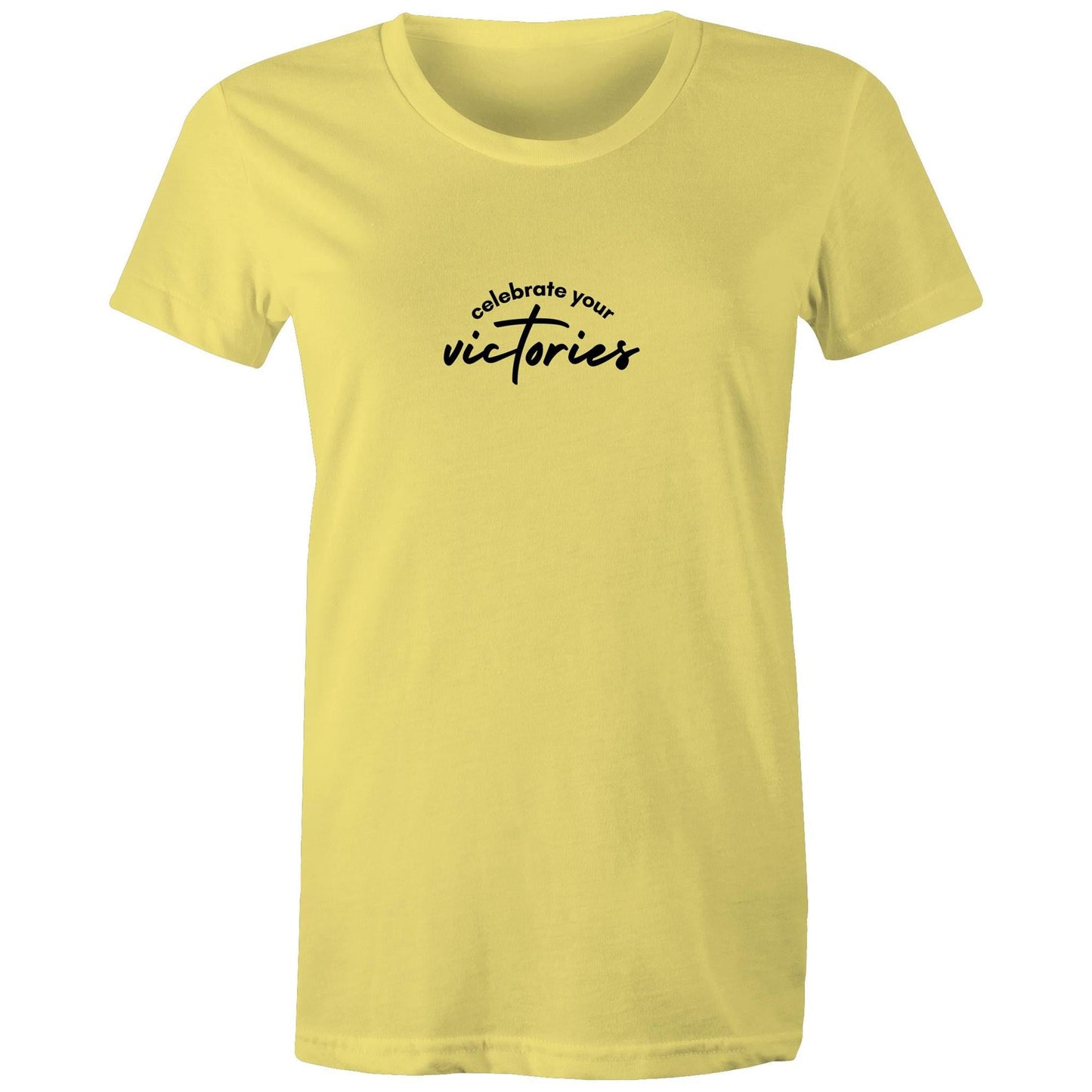 Women's Maple Tee Celebrate your Victories 