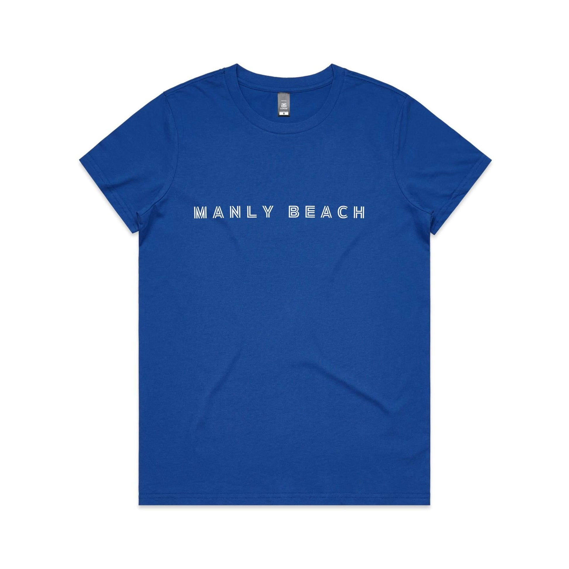 Manly Beach custom logo print on AS Colour Women's Maple Tee 