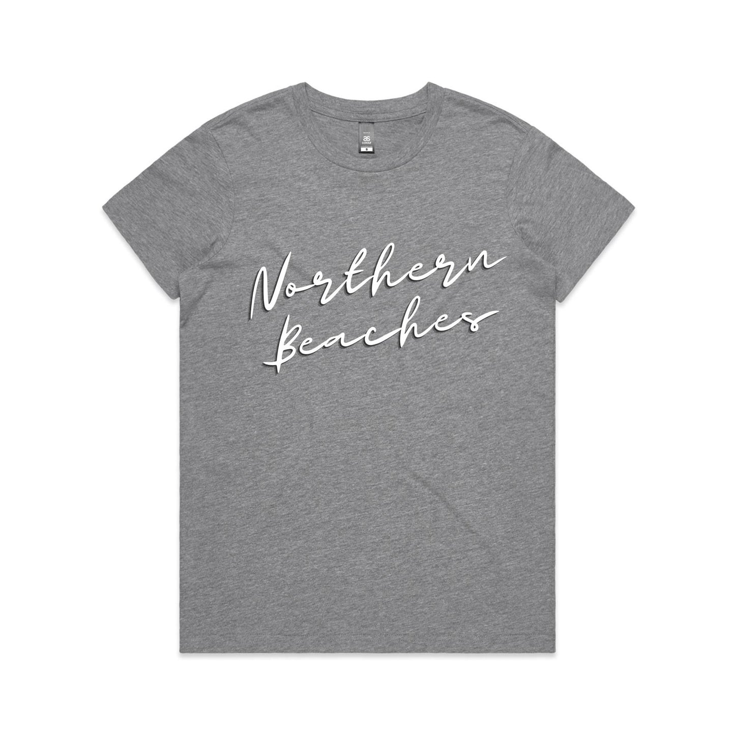 Lost Manly custom logo Northern Beaches AS Colour Women's Maple Tee - Lost Manly Shop