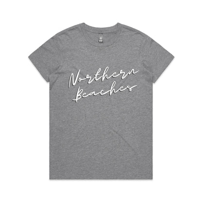 Lost Manly custom logo Northern Beaches AS Colour Women's Maple Tee - Lost Manly Shop