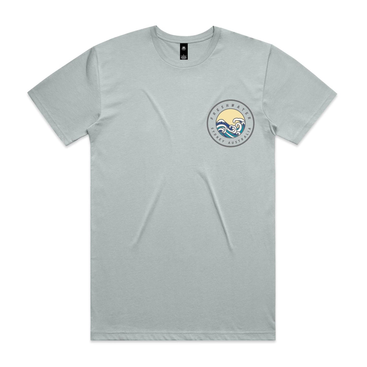 Freshwater Sydney Australia custom double logo collection Comfy Cotton Tee - Lost Manly Shop
