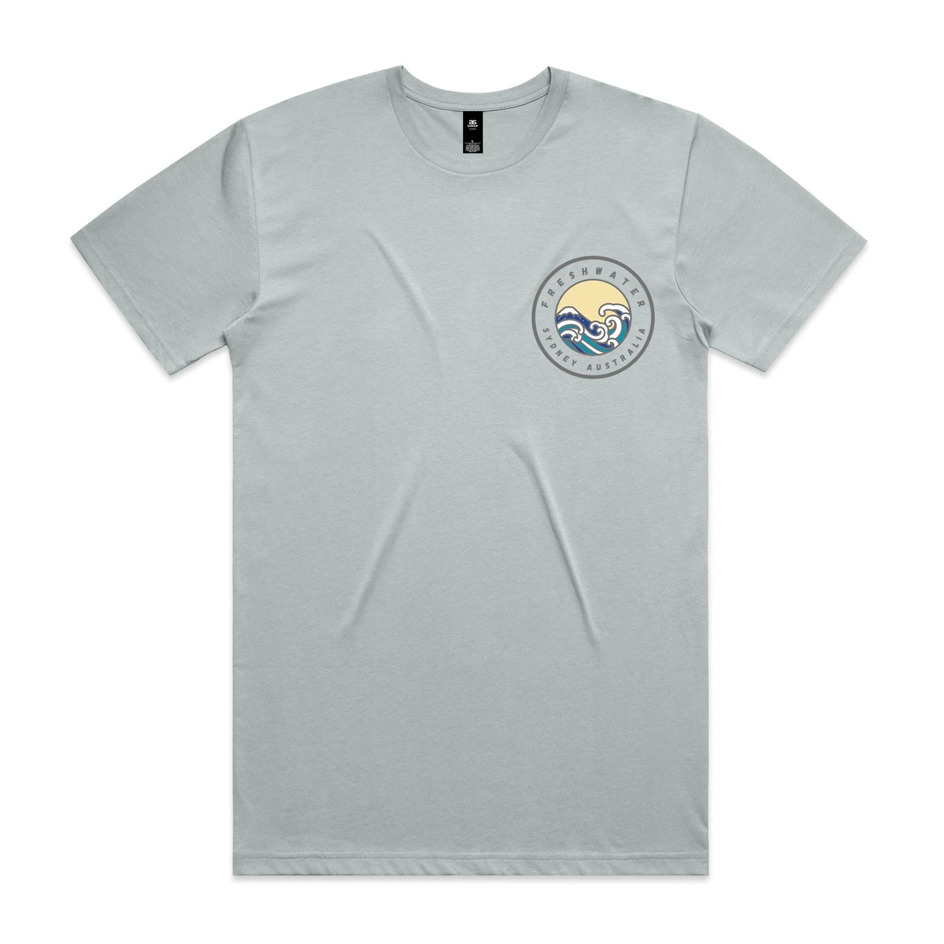 Freshwater Sydney Australia custom double logo collection Comfy Cotton Tee - Lost Manly Shop
