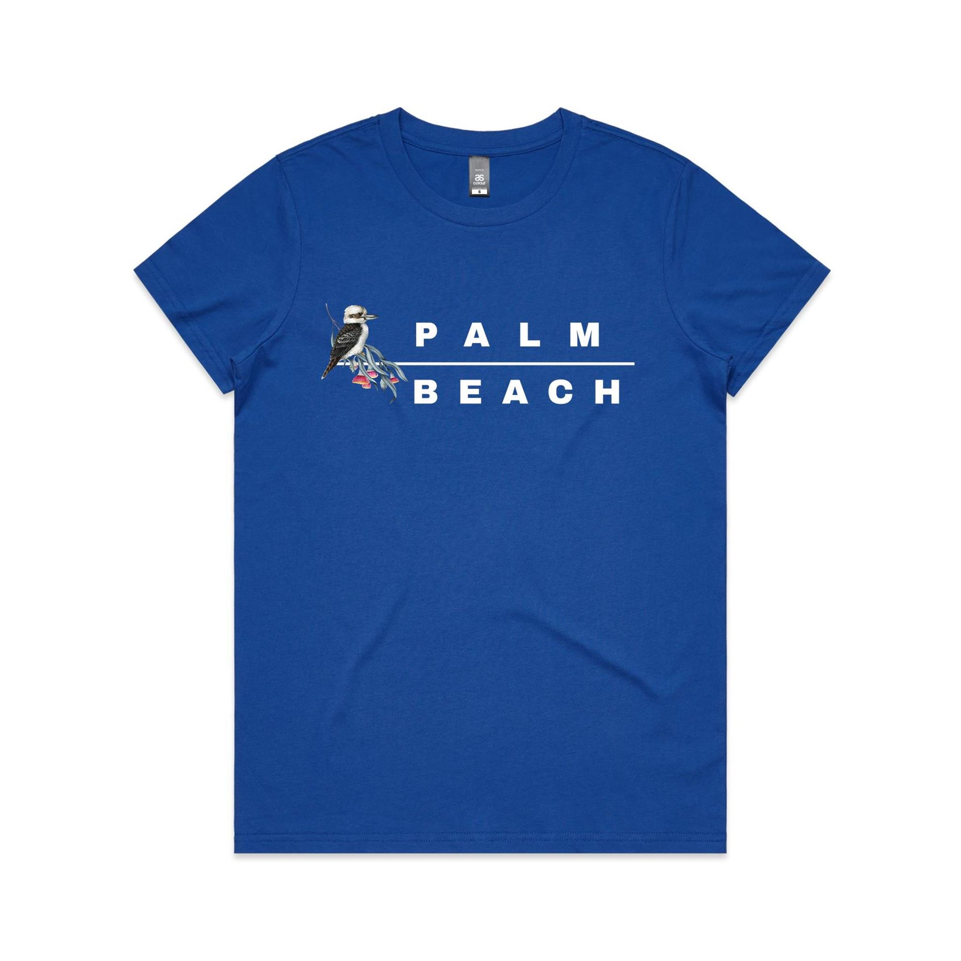 Lost Manly custom logo Palm Beach edition AS Colour Women's Maple Tee - Lost Manly Shop