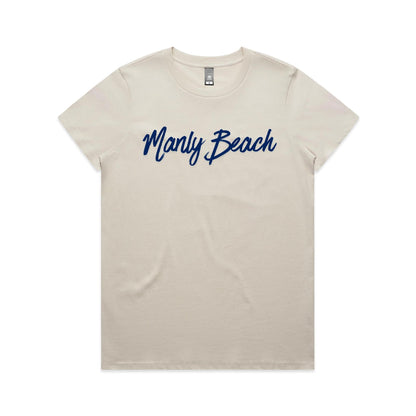 Lost Manly Custom Manly Beach Logo Edition AS Colour Women's Maple Tee - Lost Manly Shop