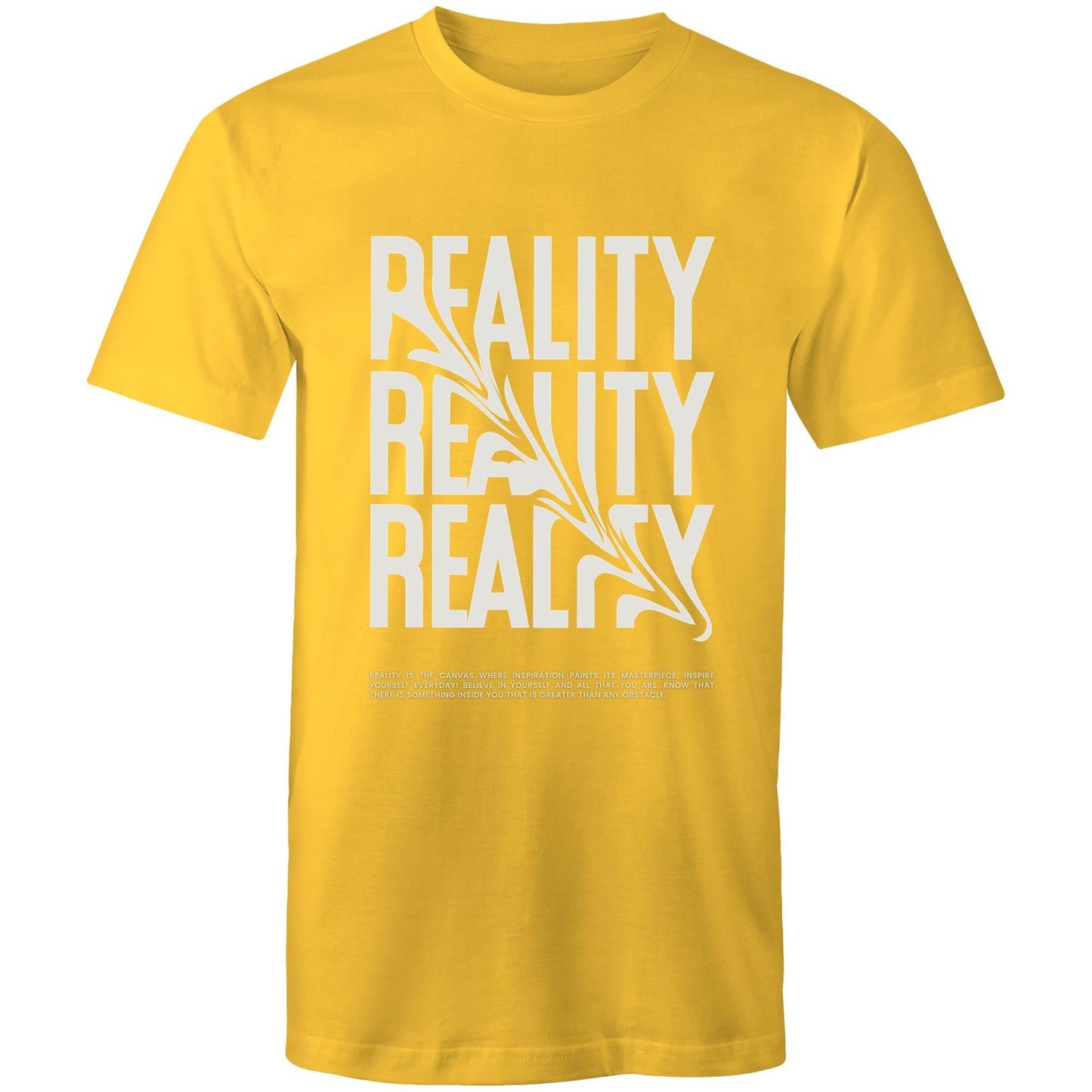 Mens T-Shirt Reality custom logo 