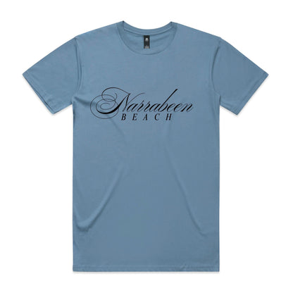 AS Colour Staple Tee Narrabeen Beach custom logo black font 