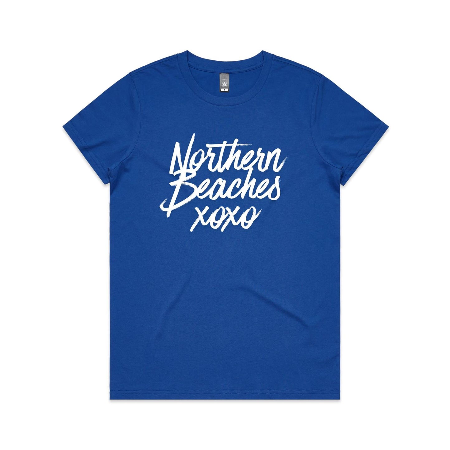 Lost Manly custom logo Northern Beaches xoxo edition AS Colour Women's Maple Tee - Lost Manly Shop