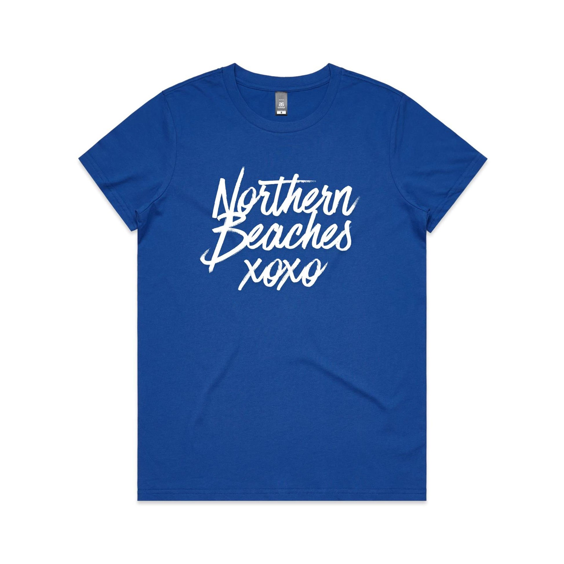 Lost Manly custom logo Northern Beaches xoxo edition AS Colour Women's Maple Tee - Lost Manly Shop