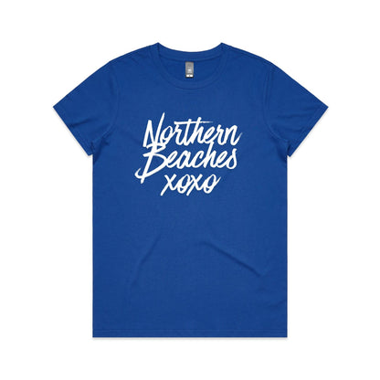 Lost Manly custom logo Northern Beaches xoxo edition AS Colour Women's Maple Tee - Lost Manly Shop