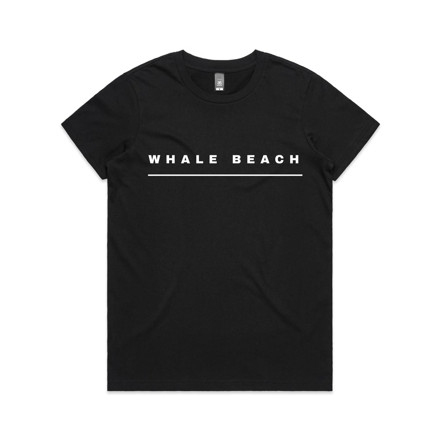 Lost Manly custom logo Whale Beach edition AS Colour Women's Maple Tee - Lost Manly Shop