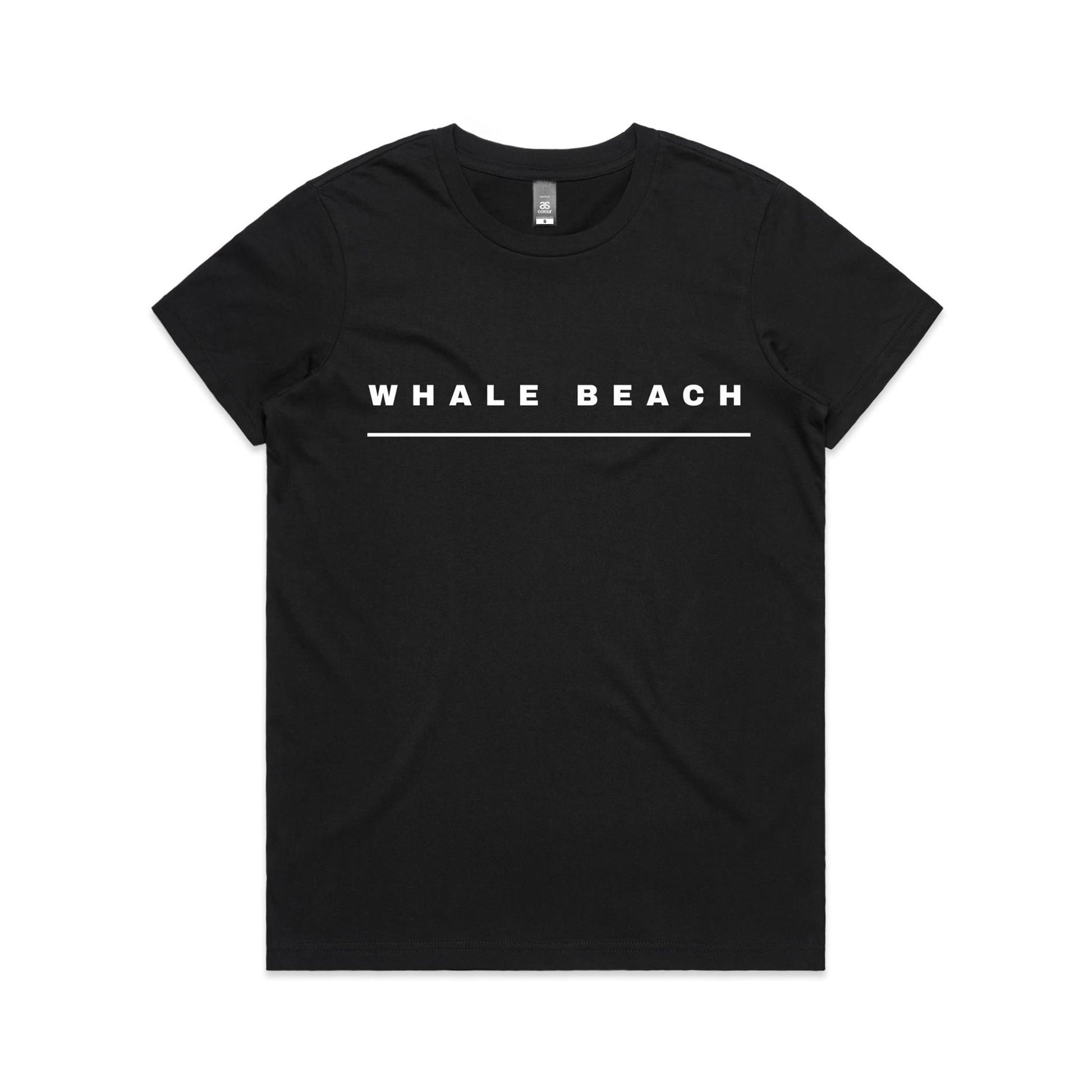 Lost Manly custom logo Whale Beach edition AS Colour Women's Maple Tee - Lost Manly Shop