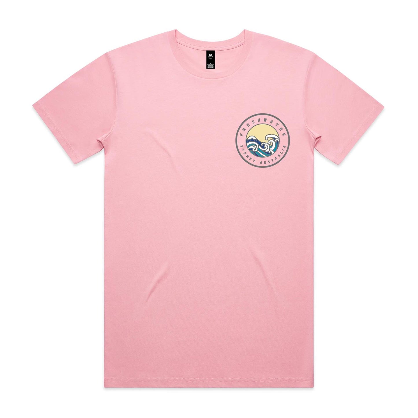 Freshwater Sydney Australia custom double logo collection Comfy Cotton Tee - Lost Manly Shop