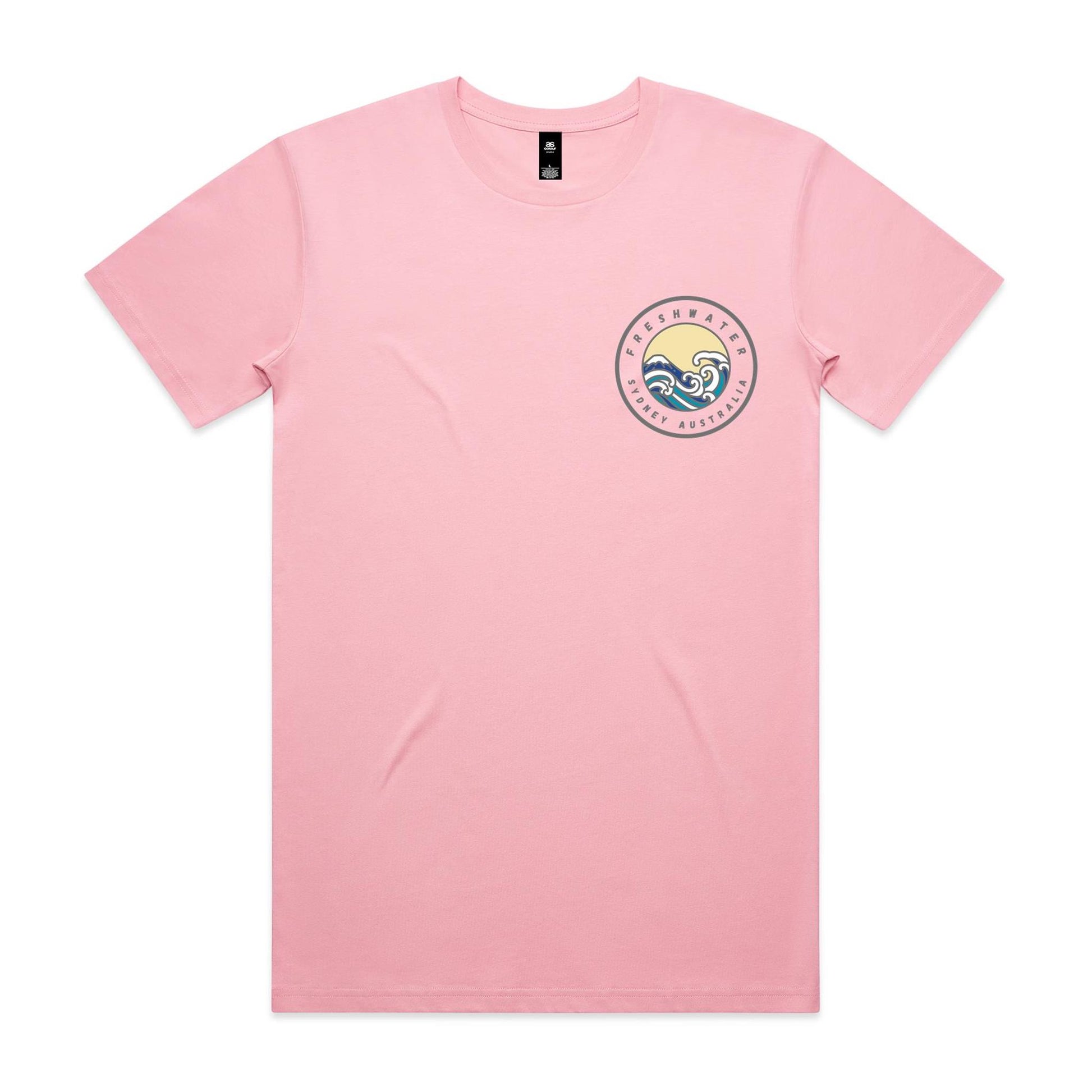 Freshwater Sydney Australia custom double logo collection Comfy Cotton Tee - Lost Manly Shop