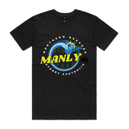 Lost Manly custom logo The Manly Barry AS Colour Staple Tee - Lost Manly Shop