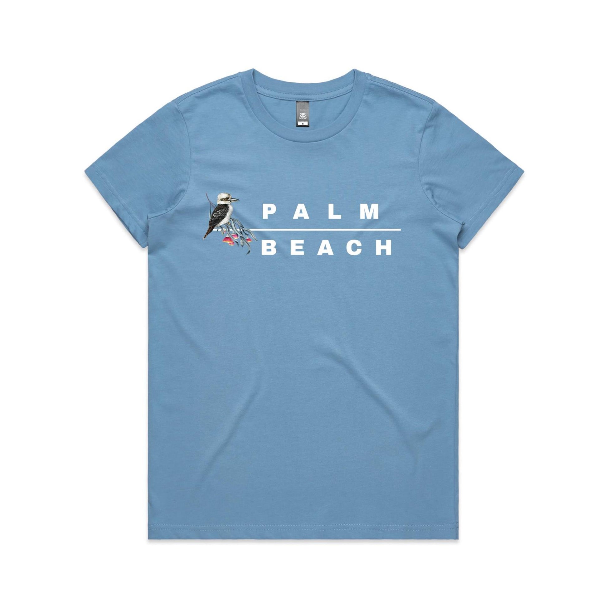 Lost Manly custom logo Palm Beach edition AS Colour Women's Maple Tee - Lost Manly Shop