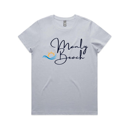 Lost Manly Custom Manly Beach Logo Limited Edition AS Colour Women's Maple Tee - Lost Manly Shop