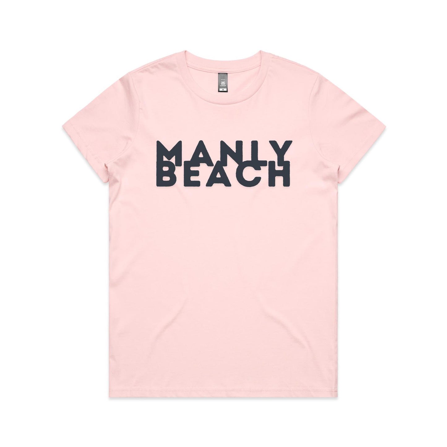 Lost Manly Custom Logo Manly Beach Edition AS Colour Women's Maple Tee. - Lost Manly Shop